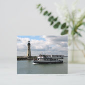 バッファロ恋しく思ー&バッファローメインライトハウス ポストカード (スタンド正面)