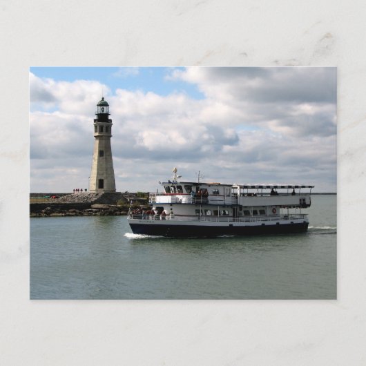 バッファロ恋しく思ー&バッファローメインライトハウス ポストカード (正面)