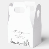 バッファロ結婚のパーソナライズされたお願い フェイバーボックス (オープン)