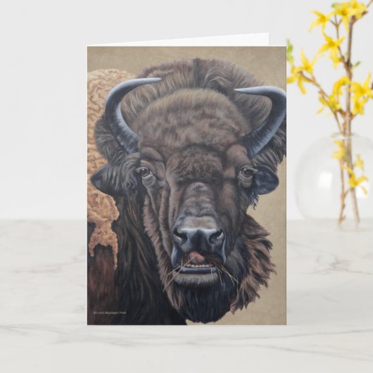 バッファロ食べ カード (黄色い花)