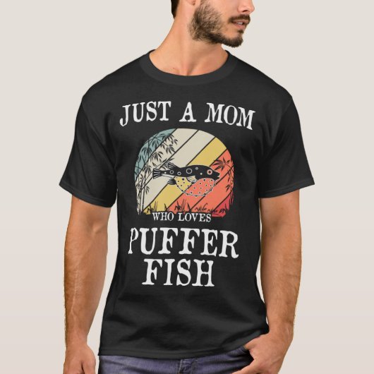 バッファーフィッシュが大好きなただのママ Tシャツ (正面)