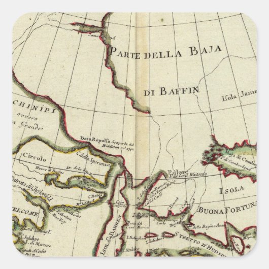 バッフィンベイ北大西洋海 スクエアシール (正面)