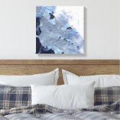 バッフィン湾を取り囲む氷河の小さな畑 キャンバスプリント (インサイチュ (寝室))