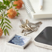 バッフィン湾を取り囲む氷河の小さな畑 キーホルダー (側面)