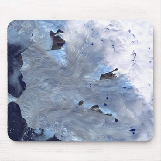 バッフィン湾を取り囲む氷河の小さな畑 マウスパッド (正面)