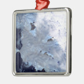 バッフィン湾を取り囲む氷河の小さな畑 メタルオーナメント (左)