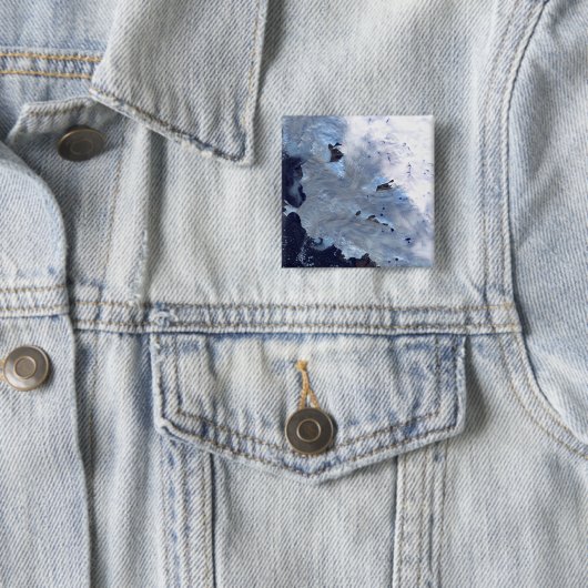 バッフィン湾を取り囲む氷河の小さな畑 缶バッジ (インサイチュ)