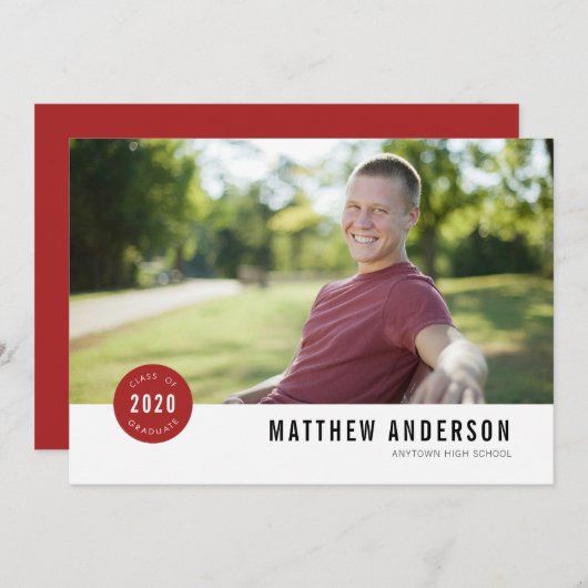 バッモダンジ卒業パーティ招待状 招待状 (正面/裏面)