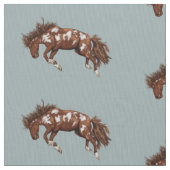 バッ絵を描ク馬 ファブリック (クローズアップ)