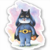 バツバニーステッカーハロウィーンマスクベニーブルーバニー シール (正面)