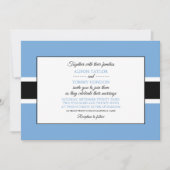 バツワナ国旗、ボツワナ結婚国旗 招待状 (正面)