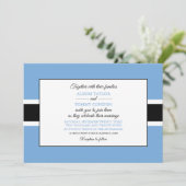 バツワナ国旗、ボツワナ結婚国旗 招待状 (スタンド正面)