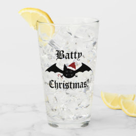 バティおもしろいークリスマス タンブラーグラス