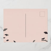 バティを取ろう！ハロウィーンこうもり 箔シーズンポストカード (裏面)