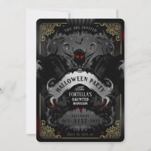 バティエレガントデライトハローウィンパーティ招待状