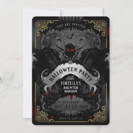 バティエレガントデライトハローウィンパーティ招待状 招待状