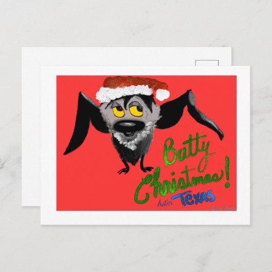 バティクリスマスを過ごせ! シーズンポストカード (正面/裏面)