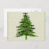 バティクリスマスツリー シーズンポストカード (正面/裏面)