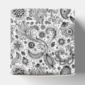 バティック ボホ スタイル フラワーパイスリーパターン フェイバーボックス (上部)