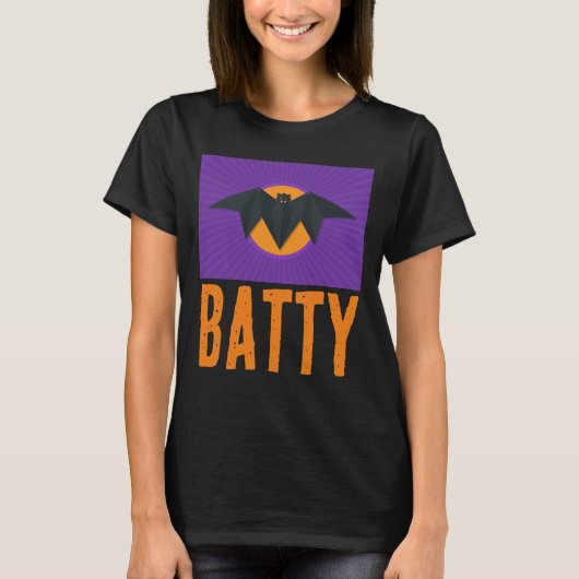 バティハロウィーンこうもりTシャツ Tシャツ (正面)