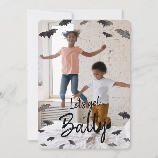 バティ・ハロウィーンのこうもりの写真カードを取得しよう シーズンカード (正面)