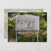 バテス・モーテルからのご挨拶 ポストカード (正面/裏面)