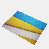 バテッド建物ミニマル-抽象芸術バイセラー ドアマット (アングル)