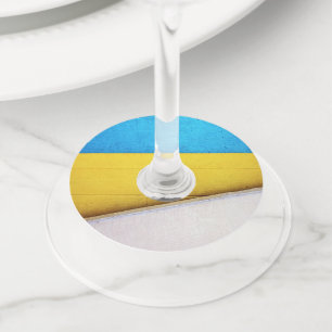 バテッド建物ミニマル-抽象芸術バイセラー ワイングラスタグ