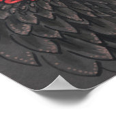 バテレアイーグルアフリカバードポートレート紙コラージュ ポスター (角)