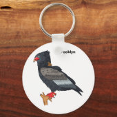 バテレアイーグルイラストレーション キーホルダー (正面)