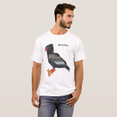 バテレアイーグルイラストレーション Tシャツ (正面フル)