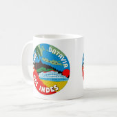 バテービアのホテルDesのインディ コーヒーマグカップ (正面左)