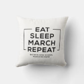 バテービアの赤く及び黒い両面行進のロゴは置きます クッション (裏面)