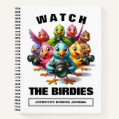 バディおもしろいーズシャッターバグ野鳥観察 ノートブック (正面)