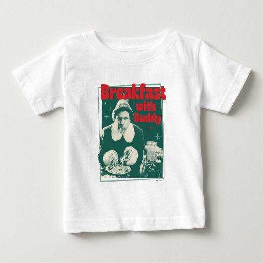 バディと朝食を ベビーTシャツ (正面)
