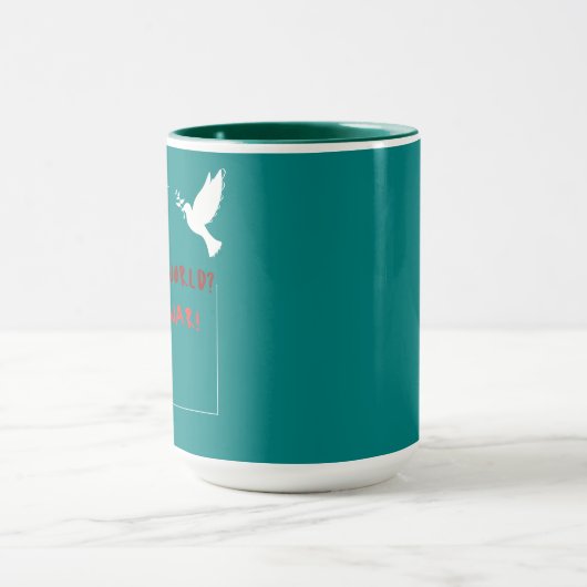 バディスストップの世界の平和を誇示 マグカップ (中央)