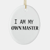 バディセラミックオーナメント – ミニマリストブラック文字 セラミックオーナメント (右)