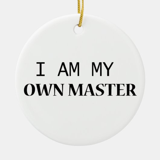 バディセラミックオーナメント – ミニマリストブラック文字 セラミックオーナメント (正面)