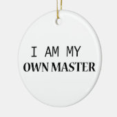 バディセラミックオーナメント – ミニマリストブラック文字 セラミックオーナメント (左)