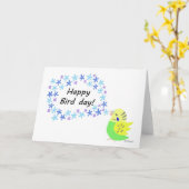 バディブジェリガールパレーケートカワイドバード誕生日 カード (黄色い花)