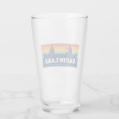 バディンレイクノースカロライナ州カヌー タンブラーグラス (裏面)