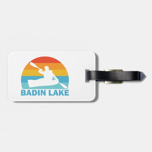 バディンレイクノースカロライナ州カヤック ラゲッジタグ (裏面横)