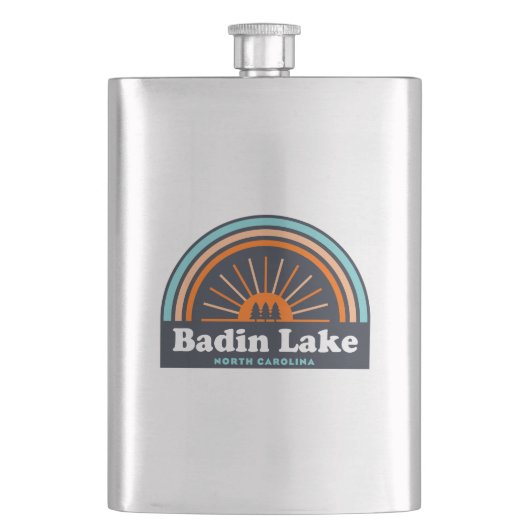 バディンレイクノースカロライナ虹 フラスク (正面)