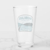 バディンレイクノースカロライナ魚釣りロッド タンブラーグラス (裏面)