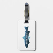 バディン湖ノースカロライナ魚 ラゲッジタグ (裏面縦)