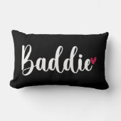 バディーベッドルームデコールとバロックとハート枕 ランバークッション (正面)