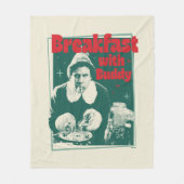 バディ付き朝食 フリースブランケット (正面)