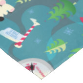 バディ小妖精や小人とキャラクターティール（緑がかった色）パターン テーブルクロス (アングル)