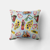 バディ小妖精や小人とサンタノースポールパターン クッション (裏面)