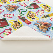 バディ小妖精や小人とサンタノースポールパターン シェルパブランケット (3/4)